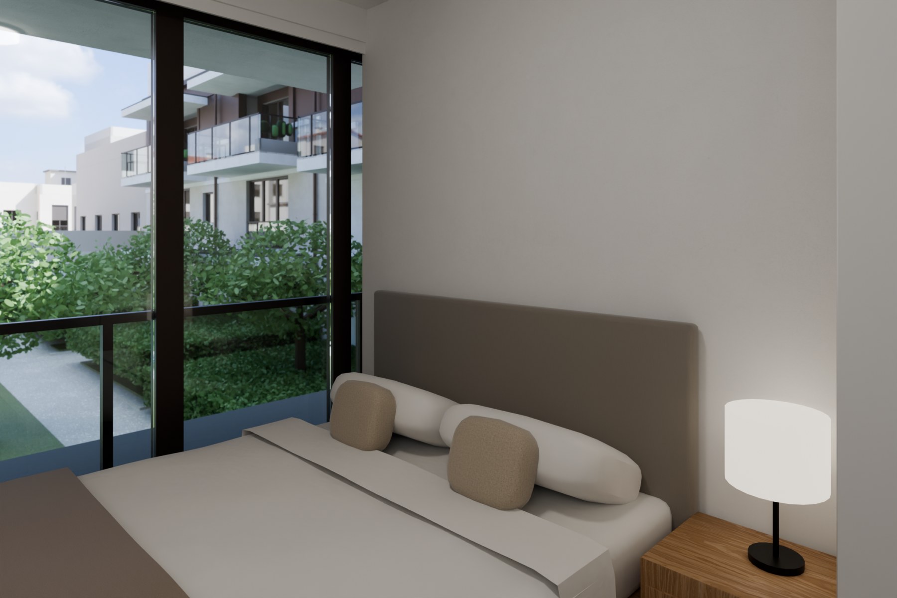 Dormitorio principal de la vivienda G-P1-1